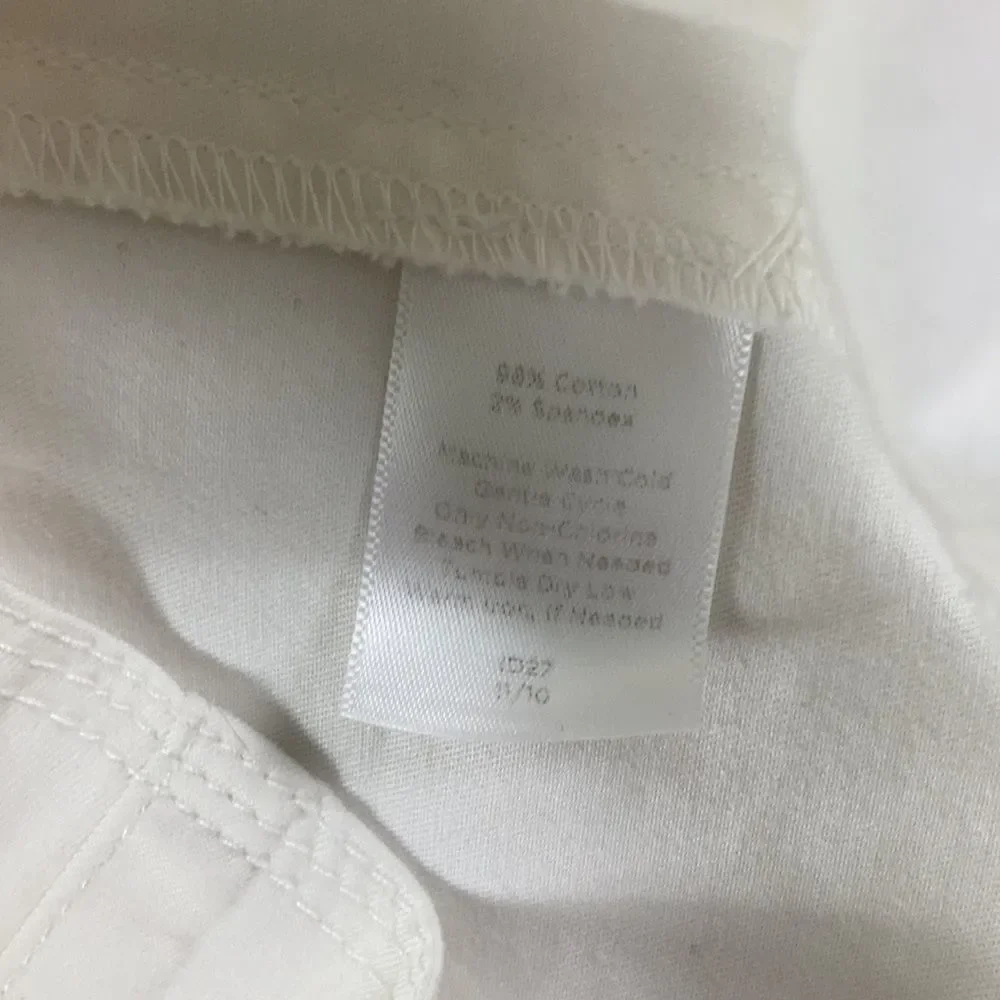 Talbots White Ivory Button Down Jacket